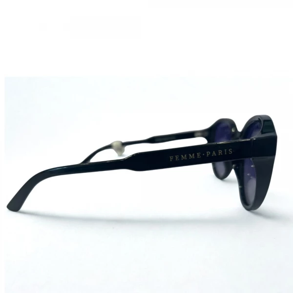 Óculos de Sol Redondo com Lentes Gradiente Roxo 